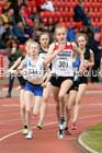Girls under-15s 1500 metres, North Eastern Track and Field Champs, Gateshead Stadium. Photo: David T. Hewitson/Sports for All Pics